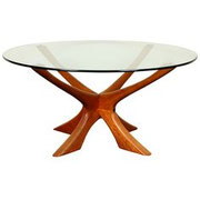 ILLUM WILKENSø, Danish Sculptural Teak Wood,Spider coffee table, 1960s pnmodern