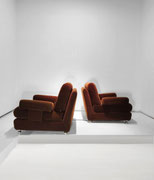 Cor-Dreipunkt Set of 6 Modulars in Brawn Velvet, Germany, 1970 - PN.Modern pnmodern