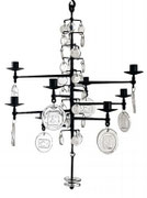 ERIK HOGLUND Chandelier for Kosta-Boda, Sweden 1960s  pnmodern