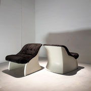 Jean Maneval, Pair of Fiberglass Armchairs, france, 1960-70