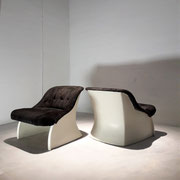 Jean Maneval, Pair of Fiberglass Armchairs, france, 1960-70
