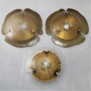 Peill & Putzler Set of Three wall/Ceiling Lamps, circa, 1970 PN.Modern