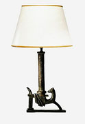 DIEGO GIACOMETTI Faucon et Chien Bronze Table Lamp, 1965  pnmodern