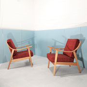 Pair of Swedish Armchairs, 1950s