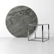 Paul Kjaerholm Steel Stone Table  pnmodern.com