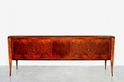 PIERLUIGI COLLI, Carpathian Elm & Black Walnut Burl Credenza. ITALY, 1940s  pnmodern