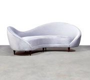 Cesare di Lacca, Italian Velvet Sofa , 1950s  pnmodern
