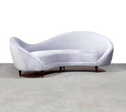 Cesare di Lacca, Italian Velvet Sofa , 1950s  pnmodern