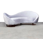 Cesare di Lacca, Italian Velvet Sofa , 1950s  pnmodern