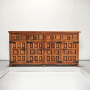 Navarro Arguda Brutalist Oak Aparador / Sideboard,Spain, 1950s - PN.Modern pnmodern