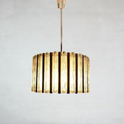 Doria Brass Glass Rods Chandelier, 1960s