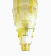 BAROVIER & TOSO Huge Tronchi Chandelier, ITALY Late 1960s  pnmodern