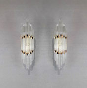 Pair of Venini Wall Lamps, Italy, 1980s PN.Modern
