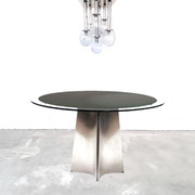 Maison Jansen Steel Glass Dining Table pnmodern.com