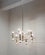 Gaetano Sciolari Spiral Chandelier for Boulanger, Belgium, 1970-80s PN.Modern