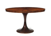 Carlo di Carli, Round Palisander Dinning Table, Italy, 1940s  pnmodern