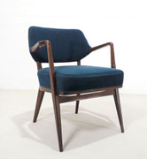 Walter Knoll Set of Six Walnut Dining Chairs, W.Germany, 1950s