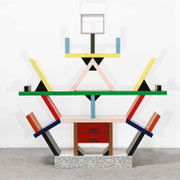 Ettore Sottsass "Carlton" Book shelves Memphis Milano, Dated and Signed, Italy, 1983 - SOLD