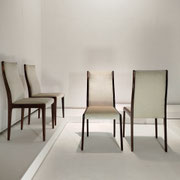  Johannes Andersen  Dining Chairs for Uldum  Rosewood, Velvet  Denmark, 1960s - PN.Modern pnmodern