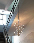 Gaetano Sciolari Long Spiral Chandelier for Boulanger, 1970s PN.Modern