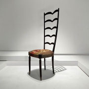 Paolo Buffa Mahogany Side Chair, Mfr. by Eredi Marelli Italy, 1950's