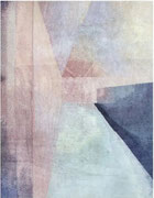 Indian Contemporary Handmade Wool Rug, 1980s