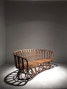 Italian Mid Century Bamboo, Rattan Sofa, 1960s