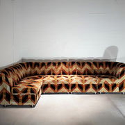Laauser Sectional Sofa in Cotton Chenille, W. Germany, 1973-1974