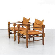 Pair of Danish Safari Chairs, 1960s PN.Modern
