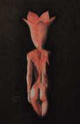 Transgenes Individuum / Transgenic individual, Pastell, 50 x 70 cm inkl. Rahmen. Pastel, incl. Frame. 2020