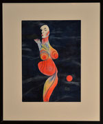 Sternenstaub 1, Pastell und Acryl, 30x41cm, 2015. Stardust1, Pastel on paper inclusive frames.