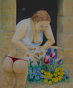 Frühlingserwachen / Spring awakening, Öl auf Leinwand 44x54cm, 2013 ,Oil on Canvas.