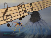 Ludwig Hirsch, Memorandum 1, Öl auf Leinwand, 80x60cm. 