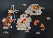 Vverkehrte Welt  / wrong world, Öl auf Leinwand, 110 x 80 cm, 2022,  Oil  on Canvas.