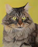 Maxi, Öl auf Holz, 38 x 46 cm, 2021, oil on wood.