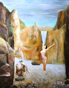 Angewurzelt /Rooted,  Öl auf Leinwand, 80x100 cm, 20154. Oil on canvas.