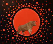 Der rote Planet (óle),  Öl auf Leinwand 110 x 90 cm. The red planet (óle). 2017. 