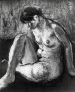 「裸婦」　第22回東光展　初入選　昭和31年(1956)　F30
