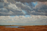 Himmel über dem Ijsselmeer II, Pastel, 50x70cm, 2014