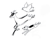 Illustrationen aus dem Printflyer für Bauernhoftiere für Stadtkinder e.V. (Entwurf), 2010