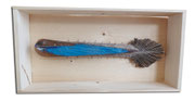 Fisch in Holzkiste 3, 36 x 18 x 6 cm