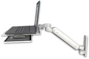 ASUL182-W3-LUS：高耐久・業務用壁面取付モニターアーム 産業・医療向け ノートPCアーム