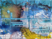 Gemeinschaftsarbeit mit Ruppe Koselleck, Mischtechnik 50x70 cm