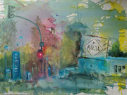 Gemeinschaftsarbeit mit Ruppe Koselleck, Mischtechnik 50x70 cm
