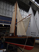 Albert Wester's eerste eigen schip, de 300 - tentoongesteld met de 835 op de Hiswa 2018