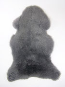 Peau de mouton teintée teintée grise