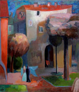 Stadt der Engel, 70 x 80 cm, Öl auf Leinwand
