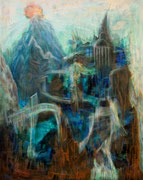 Atlantis, 95 x 120 cm, Acryl auf Leinwand