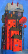 Blue Moon, 60 x 110 cm, Öl auf Leinwand