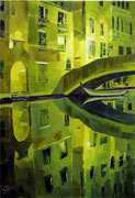 Nacht in Venedig, 70 x 100 cm, Öl auf Leinwand